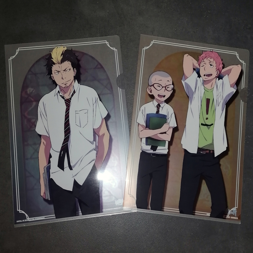 Blue Exorcist - Lot De 2 Portes Documents Miwa & Shima & Suguro