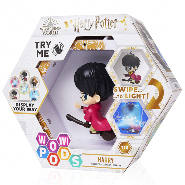 Harry Potter - Figurine Harry Potter sur son Balais de Quidditch Wow Pods