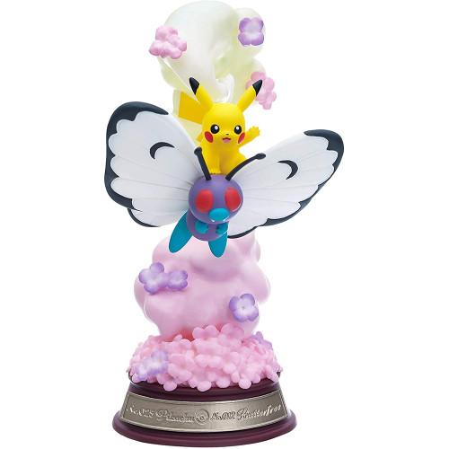 Pokémon - Figurine de Papilusion & Pikachu Pokémon Swing Vignette Collection