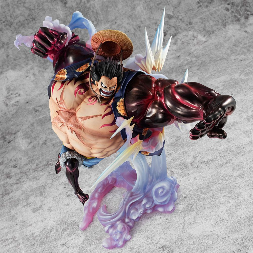 One Piece - Figurine Monkey D. Luffy Gear 4 Boudman Ver. 2 Excellent Model Portrait Of Pirates SA-Maximum