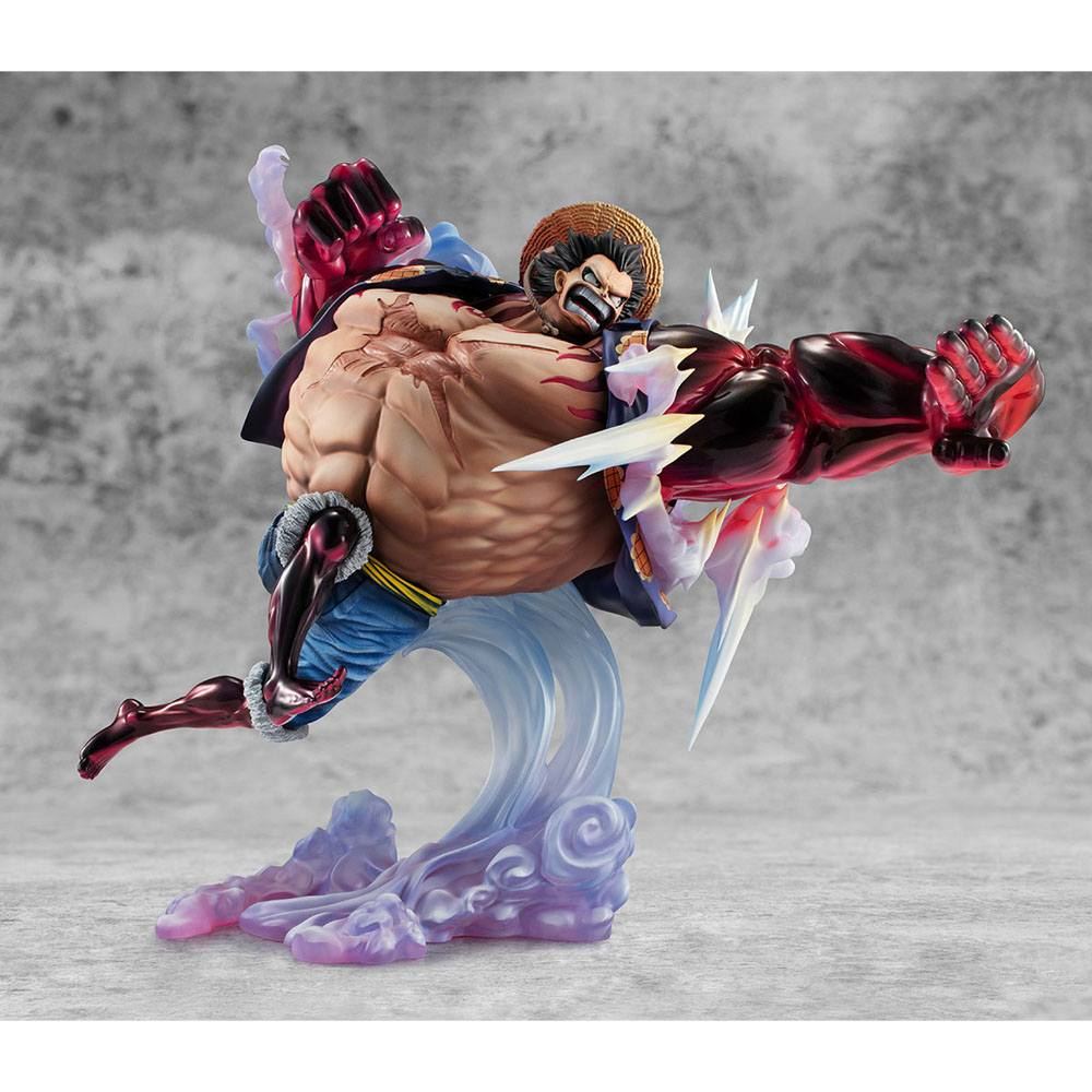 One Piece - Figurine Monkey D. Luffy Gear 4 Boudman Ver. 2 Excellent Model Portrait Of Pirates SA-Maximum