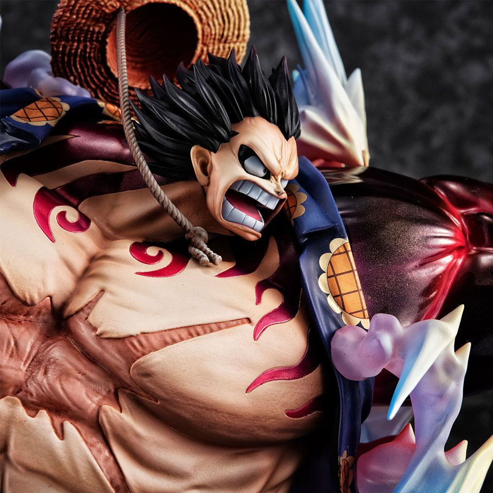 One Piece - Figurine Monkey D. Luffy Gear 4 Boudman Ver. 2 Excellent Model Portrait Of Pirates SA-Maximum