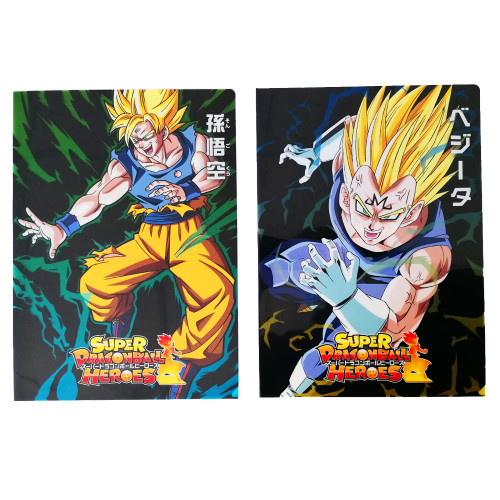 Dragon Ball - Duo de Porte-Documents Goku SSJ Et Majin Vegeta Ichiban Kuji  Super DragonBall Heroes Saga [Lot H]