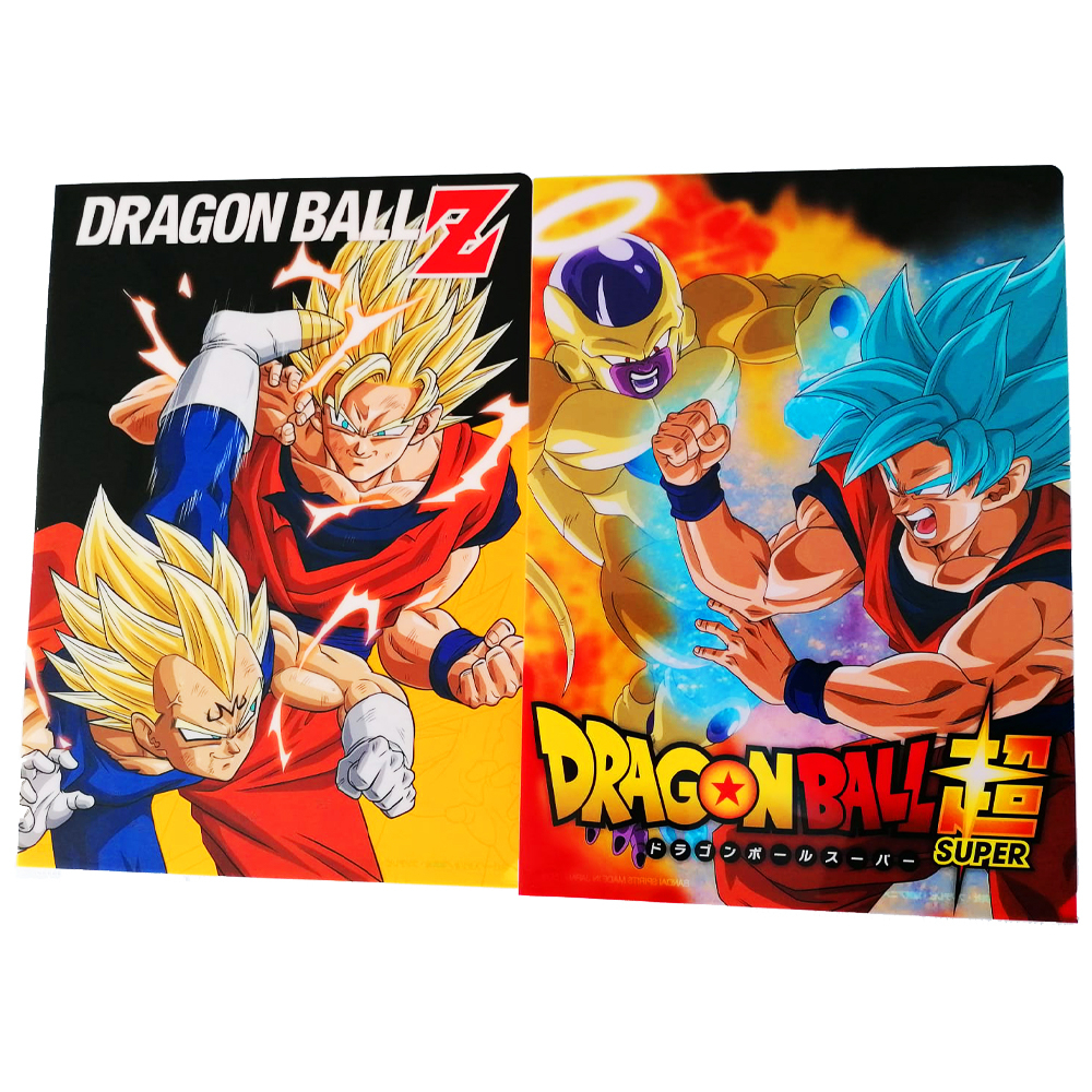 Dragon Ball - Duo de Porte-Documents Goku Vs Majin Vegeta Et Goku Vs Golden Freezer