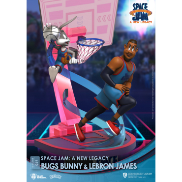 Space Jam - Figurine Bugs Bunny & Lebron Diorama D-Stage