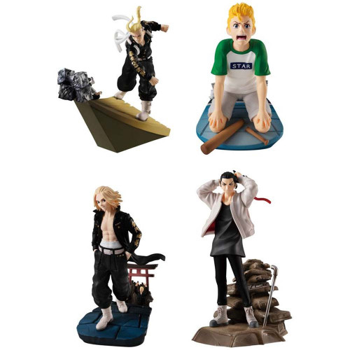 Tokyo Revengers - Pack de 4 Figurines Tokyo Revengers Toman Heroic Scenes Petitrama