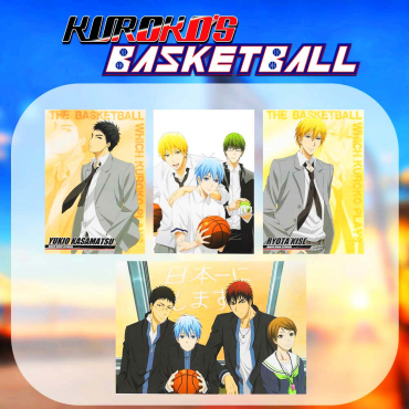 Kuroko No Basket - Lot de 4 photos encadrées (Set 6)