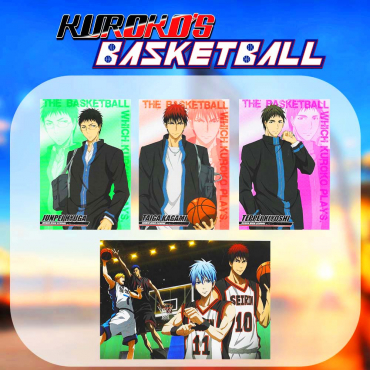 Kuroko No Basket - Lot de 4 photos encadrées (Set 7)