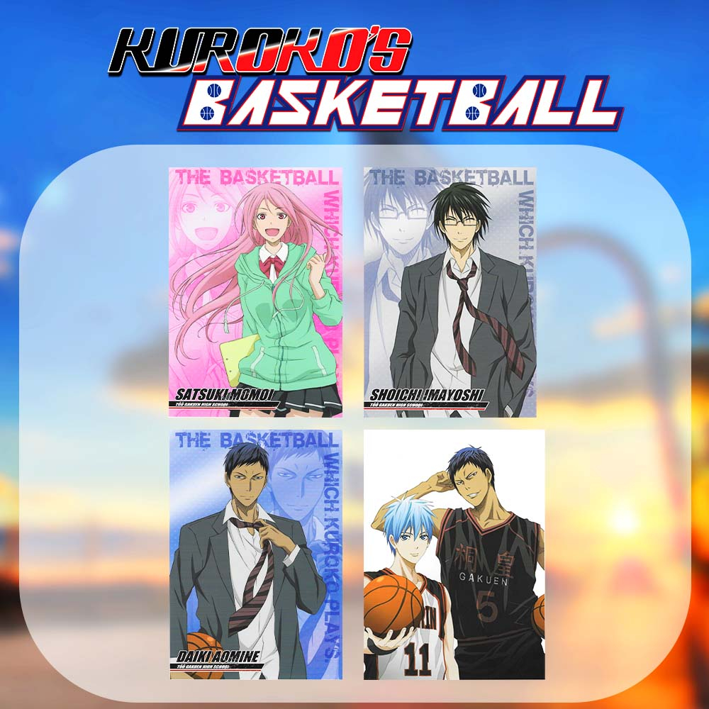 Kuroko No Basket - Lot de 4 photos encadrées (Set 8)