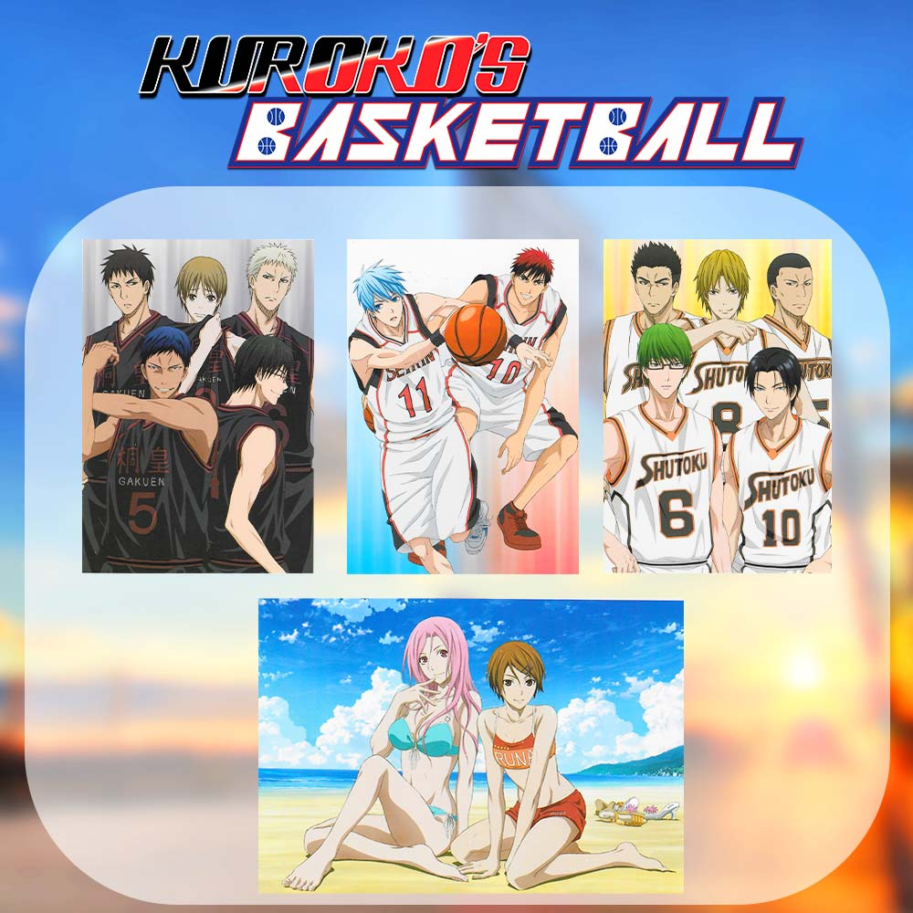 Kuroko No Basket - Lot de 4 photos encadrées (Set 9)