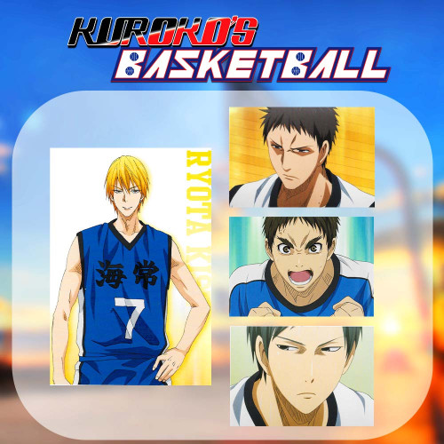 Kuroko No Basket - Lot de 4 photos encadrées (Set 21)