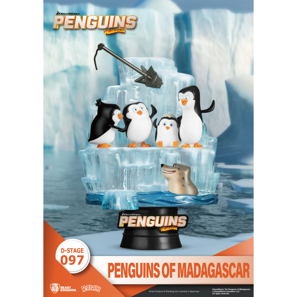 Madagascar - Figurine Les Pingouins de Madagascar Diorama [D-Stage 097]