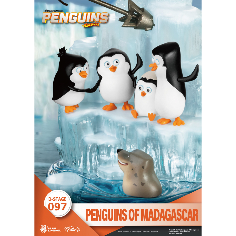 Madagascar - Figurine Les Pingouins de Madagascar Diorama [D-Stage 097]