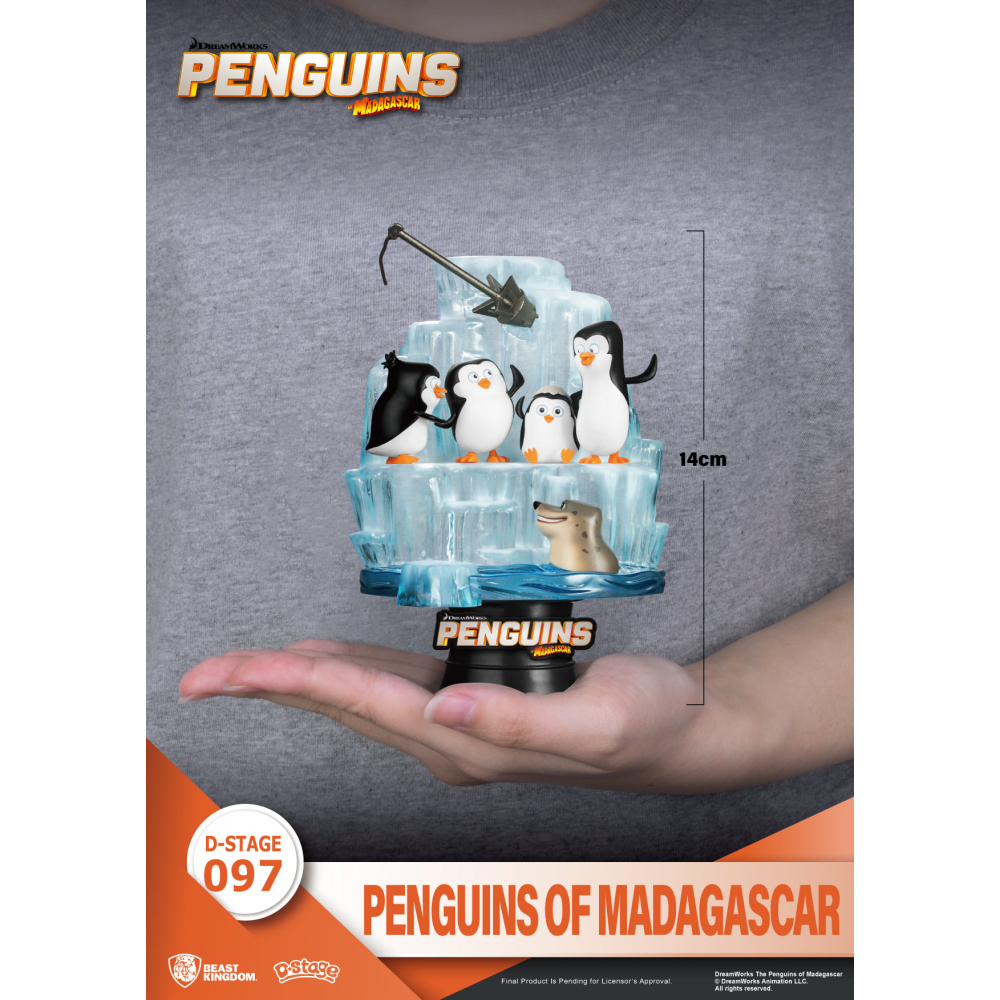 Madagascar - Figurine Les Pingouins de Madagascar Diorama [D-Stage 097]