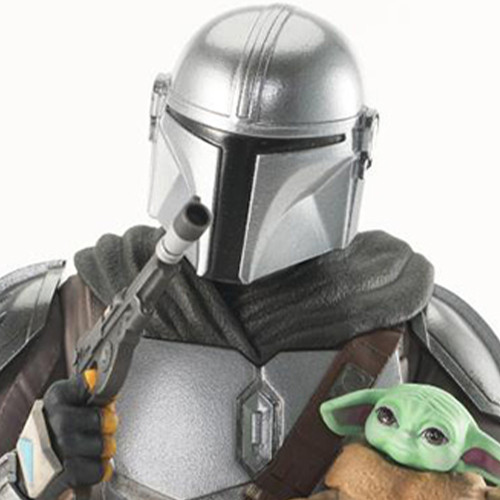 Star Wars : The Mandalorian - Figurine The Mandalorian + Grogu PX Bust 1/6