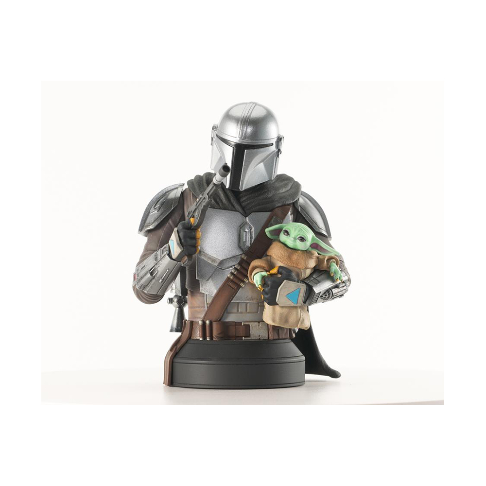 Star Wars : The Mandalorian - Figurine The Mandalorian + Grogu PX Bust 1/6