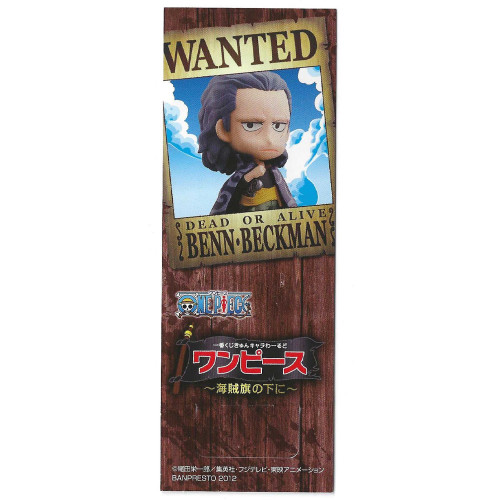 One Piece - Marque-Page WANTED Dead Or Alive Benn Beckerman WCF