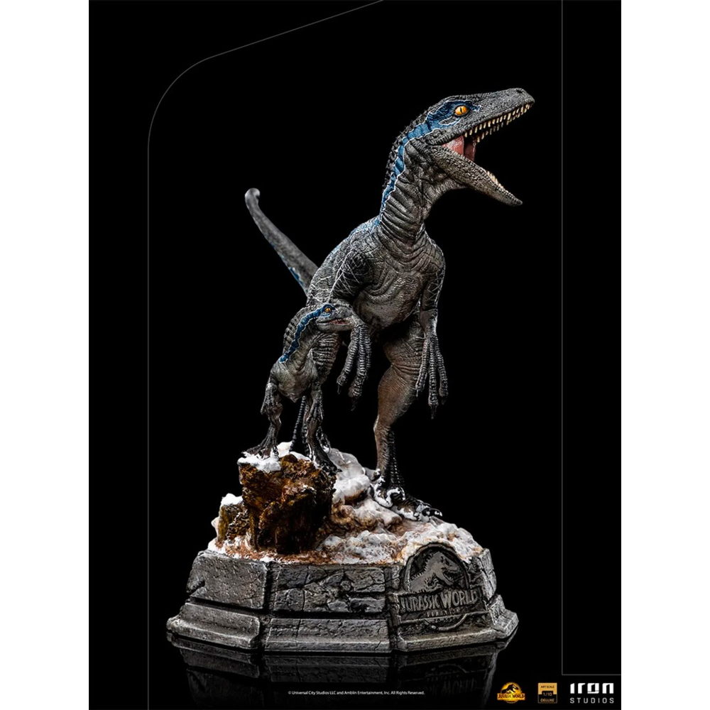 Jurassic World : Dominion - Figurine Blue + Beta Deluxe Art Scale 1/10