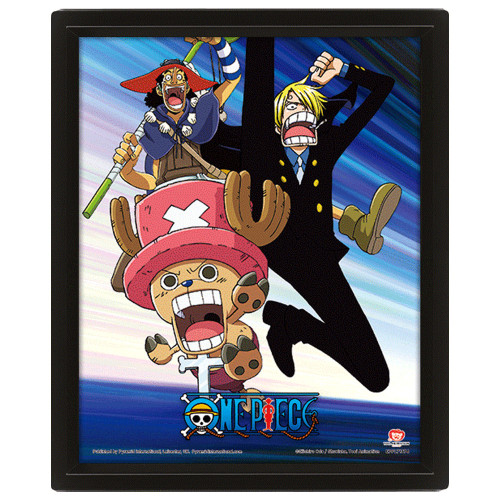 One Piece - Poster Mugiwara Assaut Effet 3D