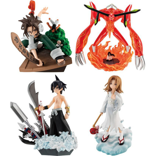 Shaman King - Pack de 4 Figurines Shaman King Over Soul Petitrama