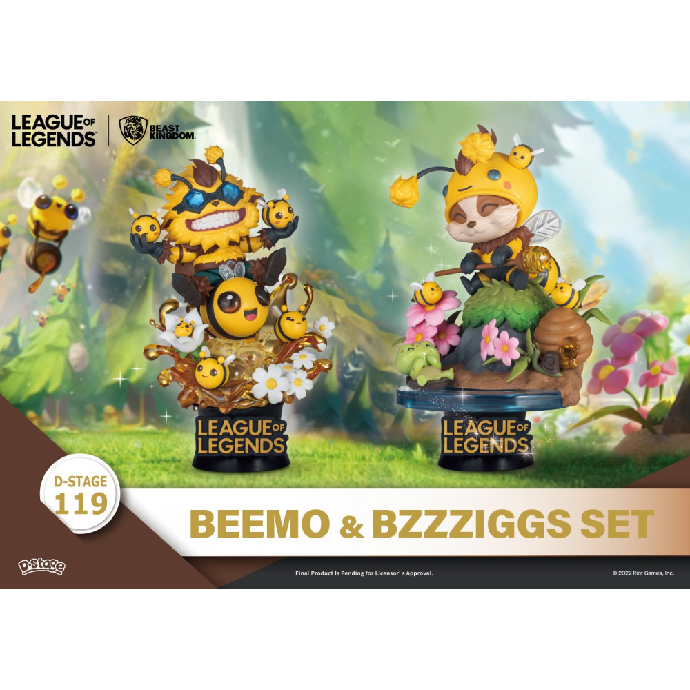 League Of Legends - Figurines Beemo + Bzzziggs Set Diorama [D-Stage 119]