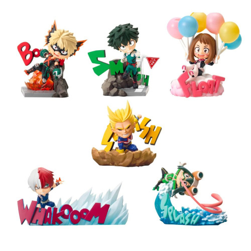 My Hero Academia - Pack de 6 Figurines Heroes DesQ Desktop! Re-ment