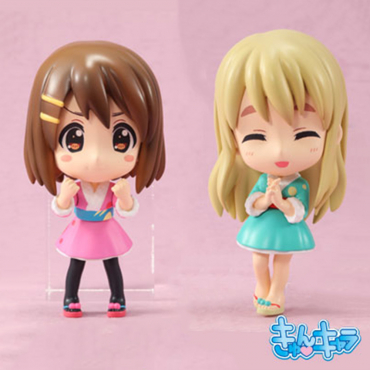 K-On! - Figurine Hirasawa Yui & Kotobuki Tsumugi Kyun-Chara Kyun-Chara World SP K-ON! Ichiban Kuji [Lot B]