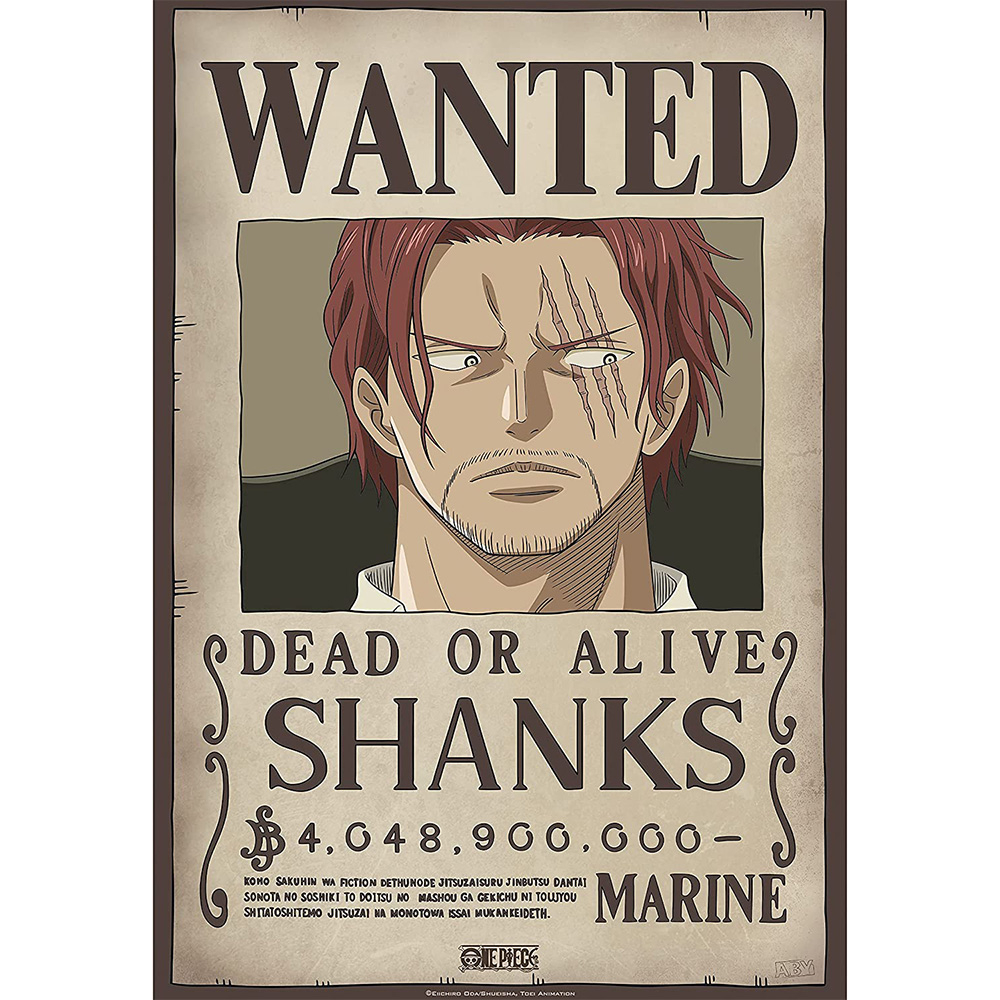 One Piece - Poster Wanted Shanks