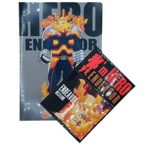 My Hero Academia - Lot Porte-Document & Stickers Endeavor MHA Hero Vs. Villains Ichiban Kuji [Lot I]