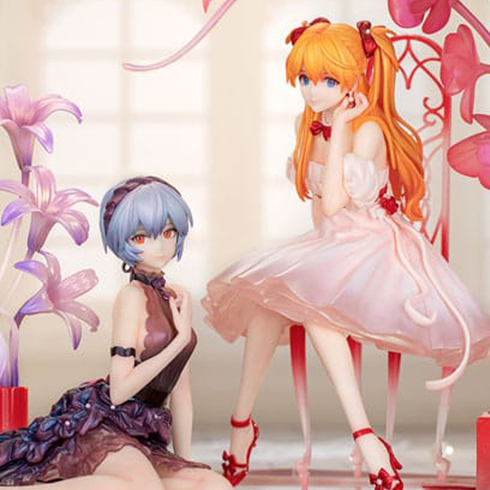 Evangelion - Figurine Asuka Shikinami Langley & Rei Ayanami Whisper Of Flower Ver.