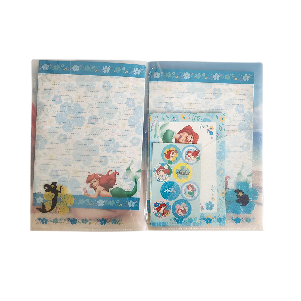 Disney La Petite Sirène - Set De Bloc Note & Stickers La Petite Sirène