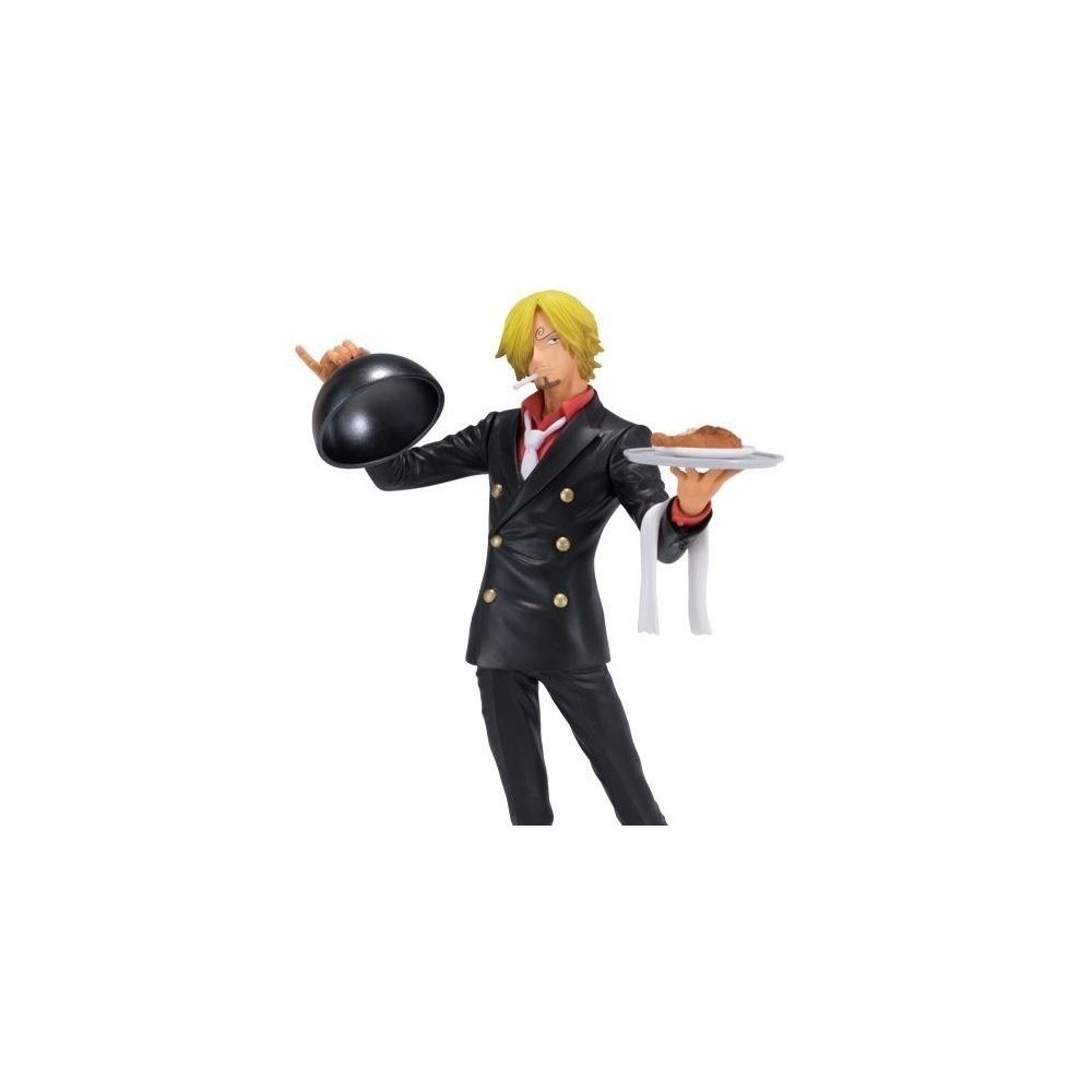 One Piece - Figurine Sanji Vinsmoke Plateau Ichiban Kuji Version noire