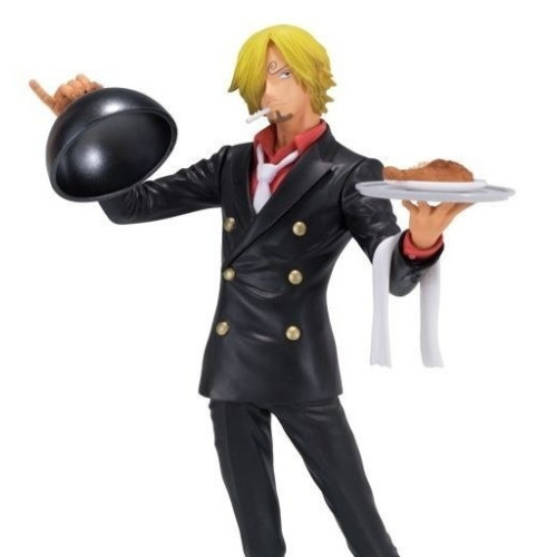 One Piece - Figurine Sanji Vinsmoke Plateau Ichiban Kuji Version noire