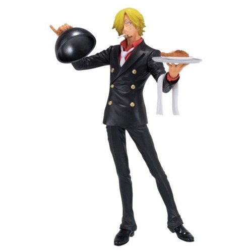 One Piece - Figurine Sanji Vinsmoke Plateau Ichiban Kuji Version noire