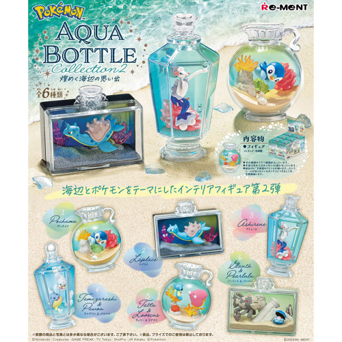 Pokémon - Pack De 6 Figurines Pokémon Aqua Bottle Collection Vol.2 Memories Of The Shimmering Seaside Ver.