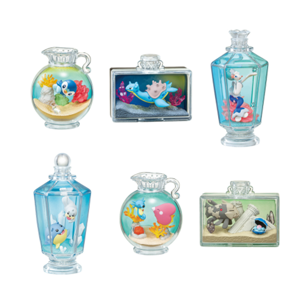 Pokémon - Pack De 6 Figurines Pokémon Aqua Bottle Collection Vol.2 Memories Of The Shimmering Seaside Ver.