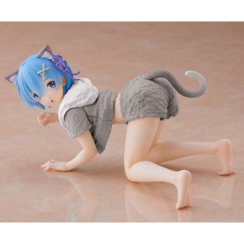 Re:ZERO - Starting Life In Another World - - Figurine Rem Desktop Cute Renewal Cat Roomwear Ver.