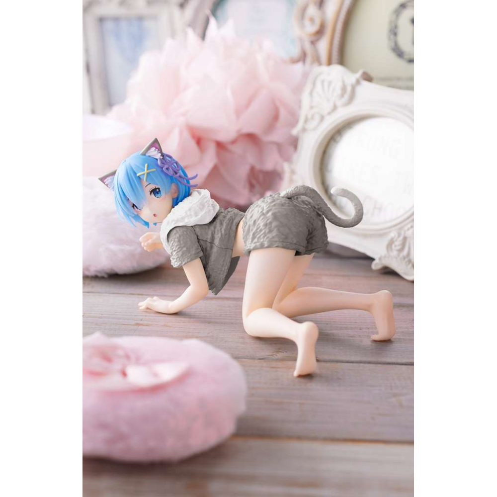 Re:ZERO - Starting Life In Another World - - Figurine Rem Desktop Cute Renewal Cat Roomwear Ver.