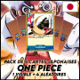 One Piece - Pack De 5 Cartes Japonaises One Piece Monkey D. Luffy & Crocodile + 4 Aléatoires [OP01]