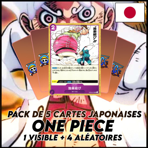 One Piece - Pack De 5 Cartes Japonaises One Piece Top Knot + 4 Aléatoires [OP03]