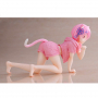 Re:ZERO - Starting Life In Another World - - Figurine Ram Desktop Cute Cat Roomwear Ver.