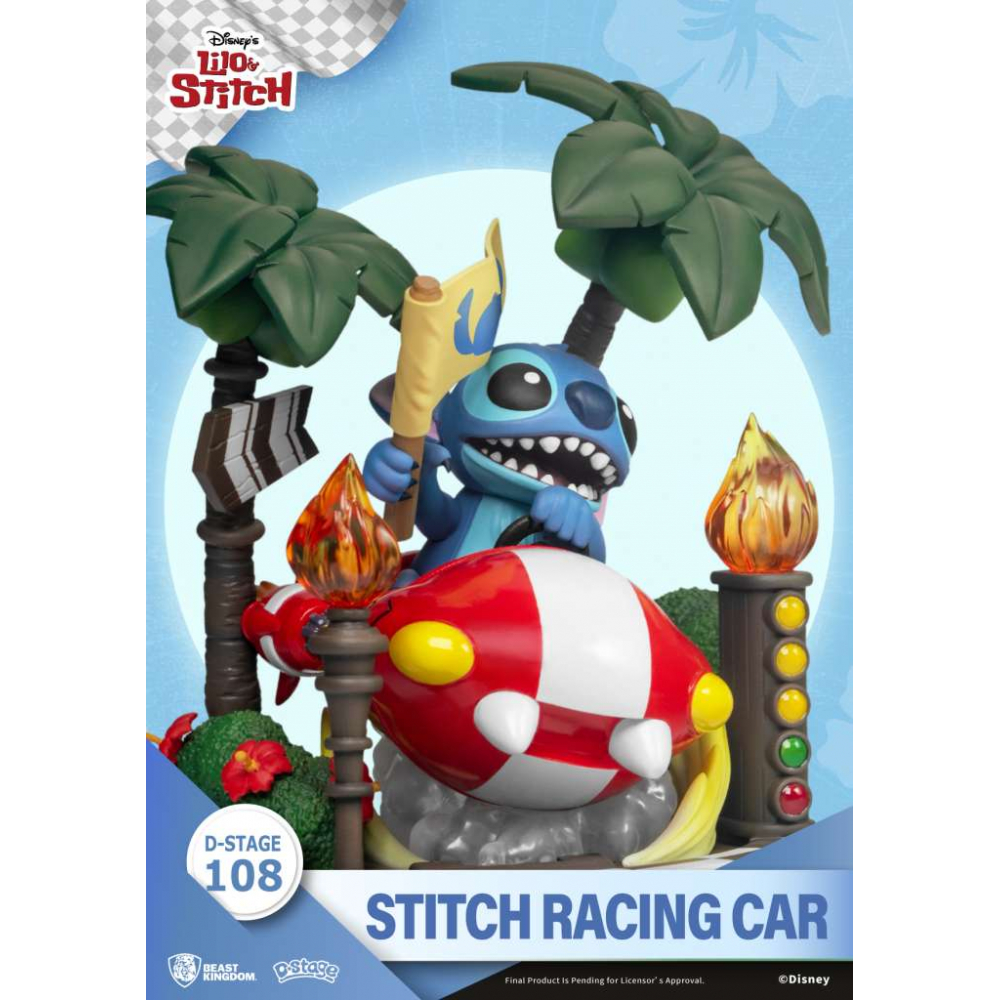 Disney - Figurine Stitch Racing Car D-Stage