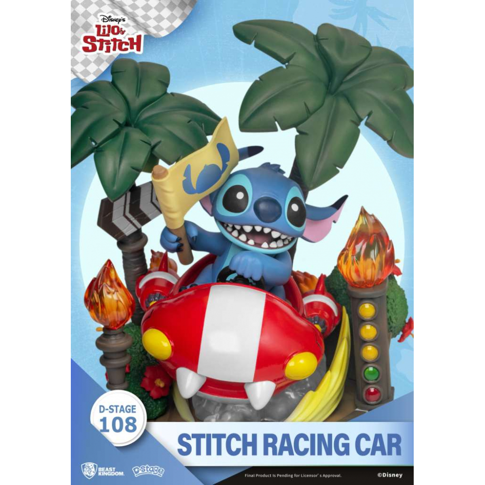 Disney - Figurine Stitch Racing Car D-Stage