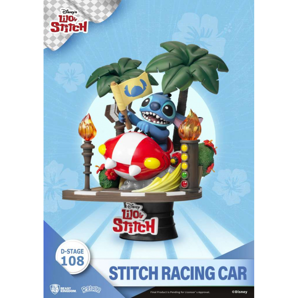 Disney - Figurine Stitch Racing Car D-Stage