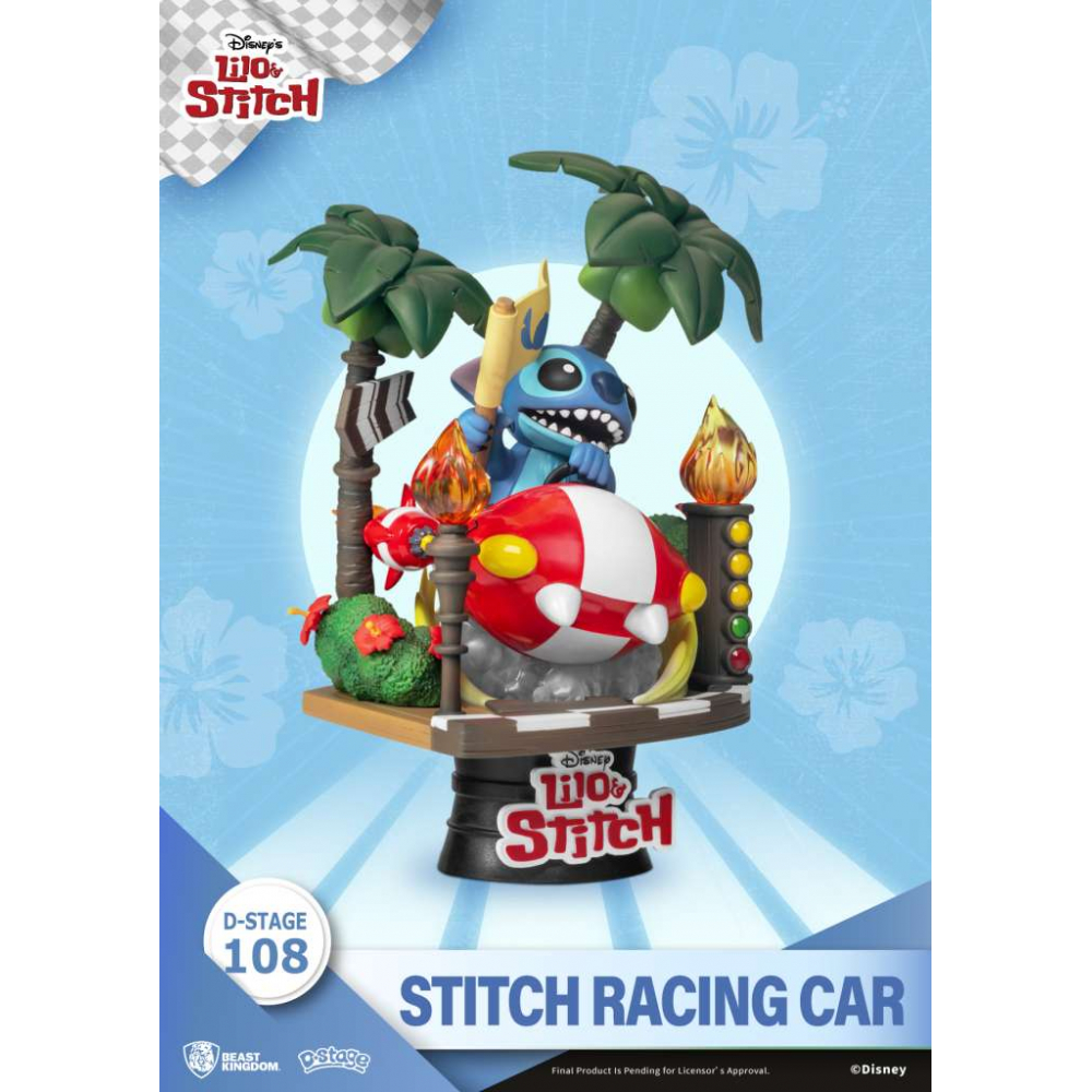 Disney - Figurine Stitch Racing Car D-Stage