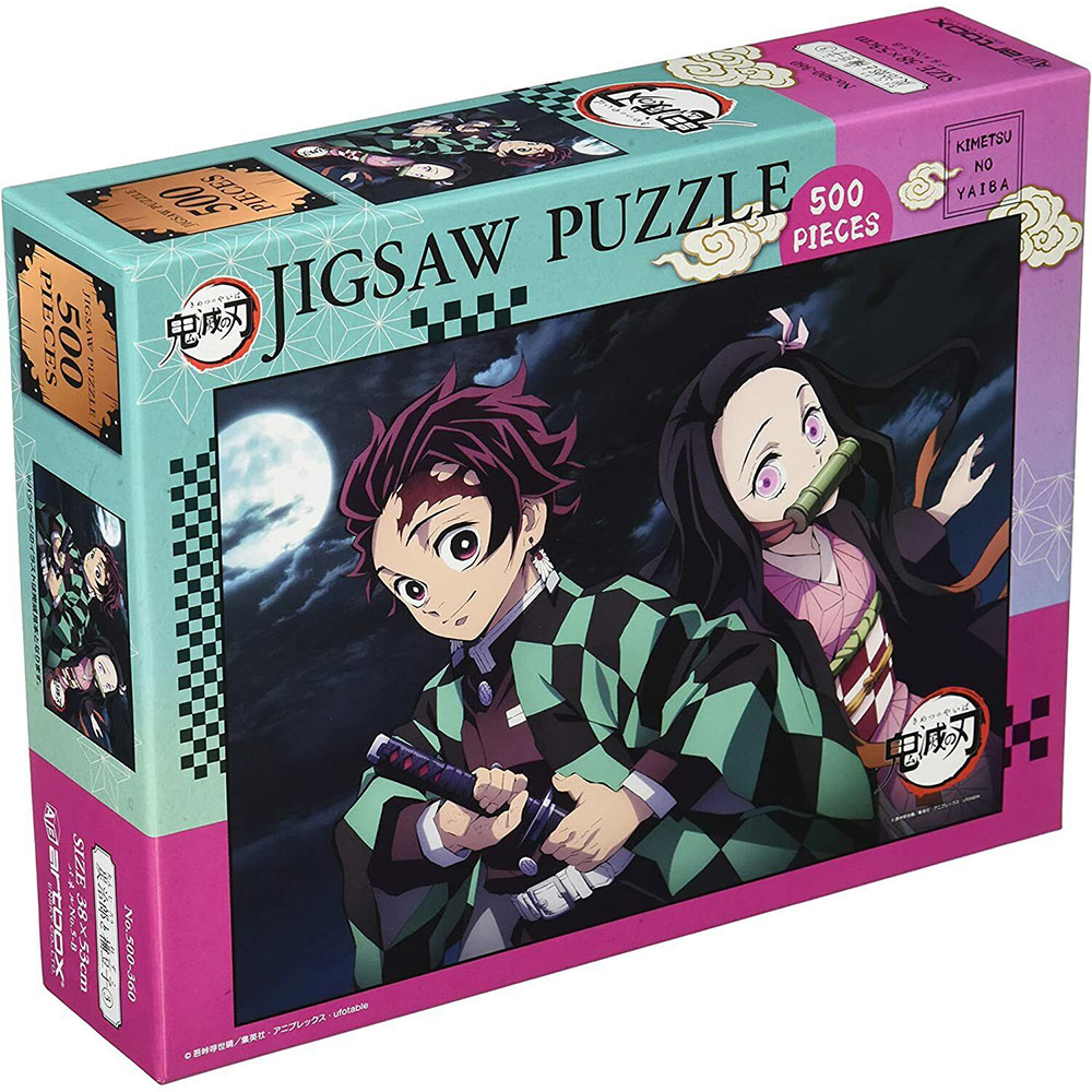 Demon Slayer Kimetsu No Yaiba - Puzzle 500 Pièces Tanjiro Kamado & Nezuko Kamado