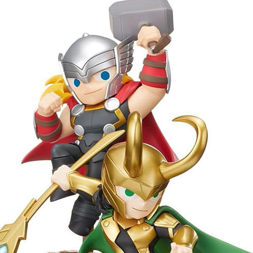 Marvel - Figurine Thor Et Loki Gurihiru Art Luminasta