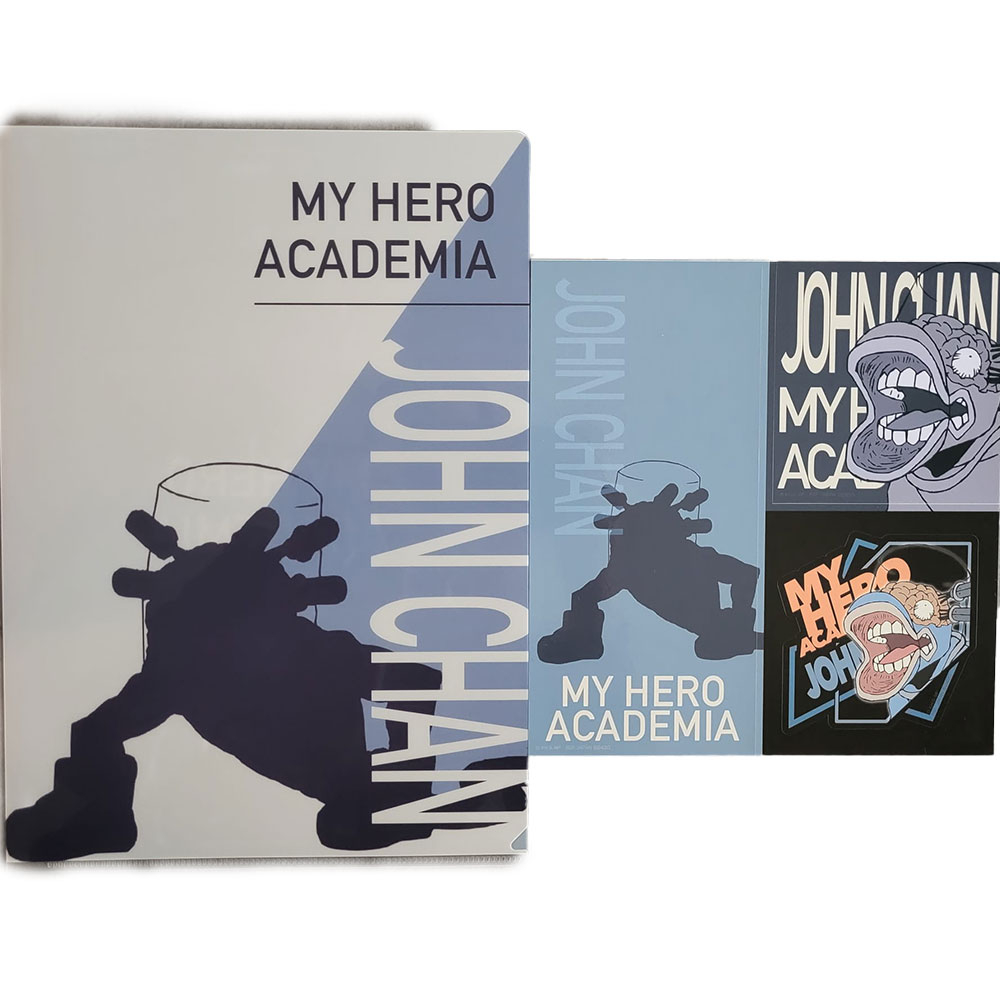 My Hero Academia - Porte Documents John Chan + Illustration Autocollant