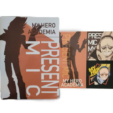 My Hero Academia - Porte Documents Present Mic + Illustration Autocollant