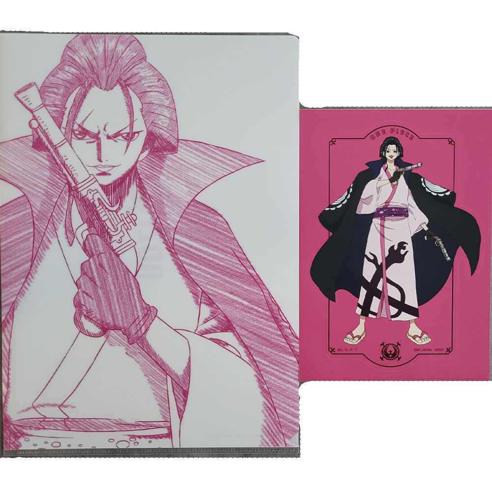 One Piece - Porte Documents Izo + Illustration Autocollants Ichiban Kuji